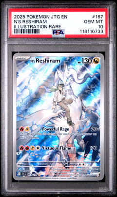 PSA 10 - N'S RESHIRAM- GEN.RADIANT COLLECTION - ENG