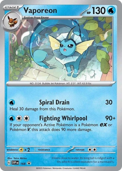 Vaporeon - Cosmos Holo (168)
