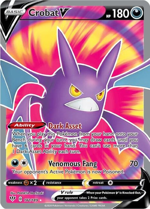Crobat V - Full Art (182)