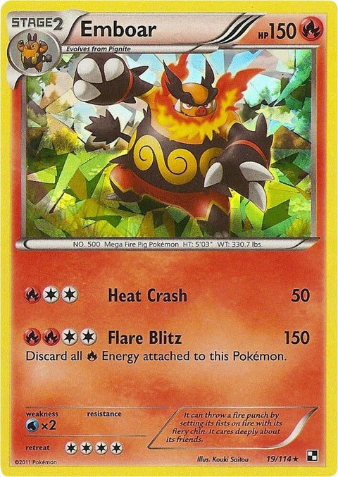 Emboar - Cracked Ice Holo (19)