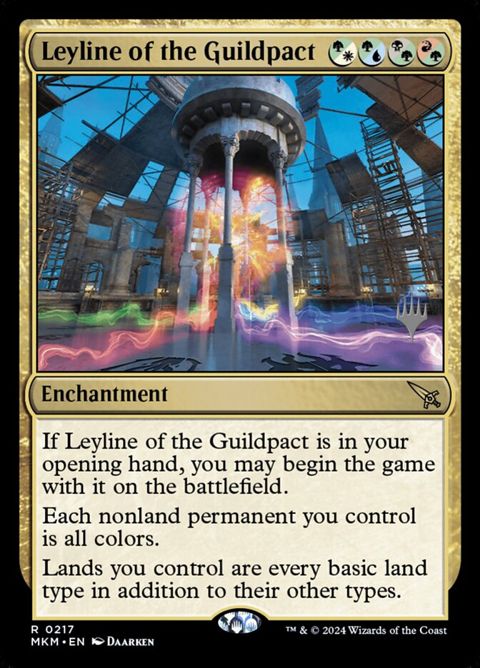 Leyline of the Guildpact (217p) - Planeswalker Stamped