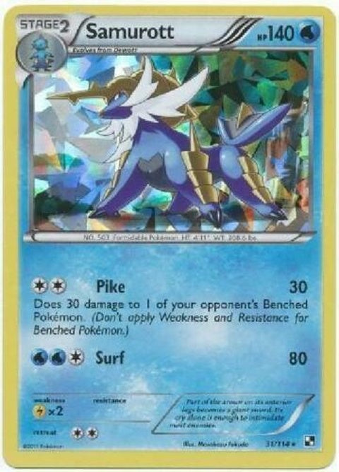 Samurott - Cracked Ice Holo (31)