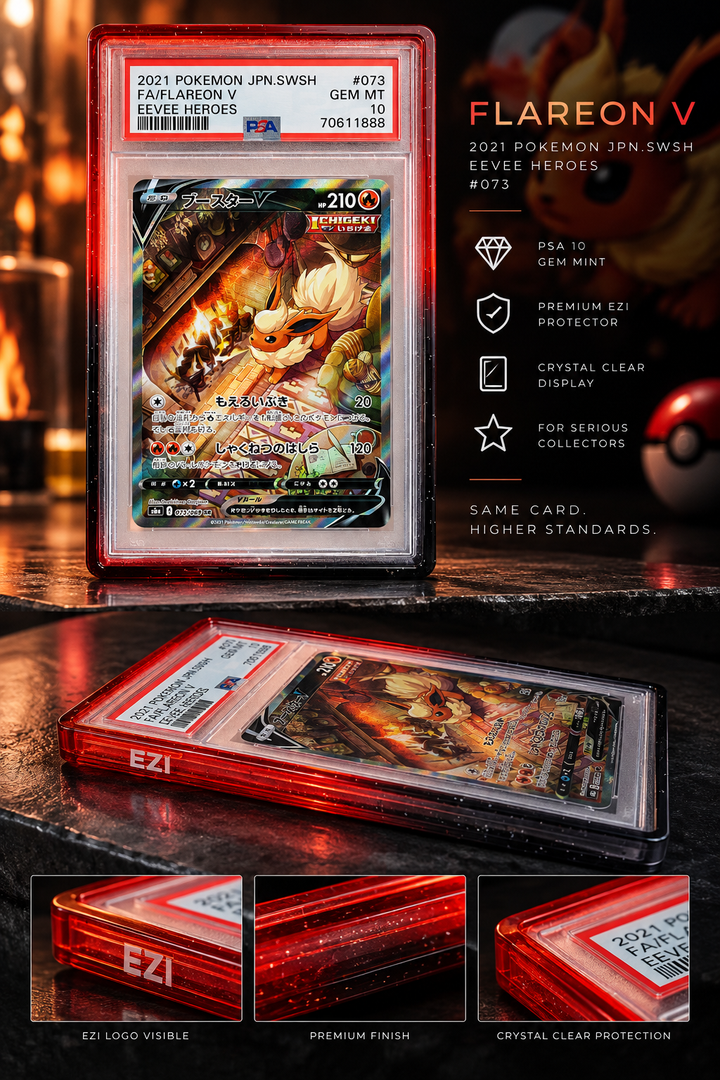 PSA 10 - Flareon V - EEVEE HEROES - JPN - (Premium Cert Ending 11888)