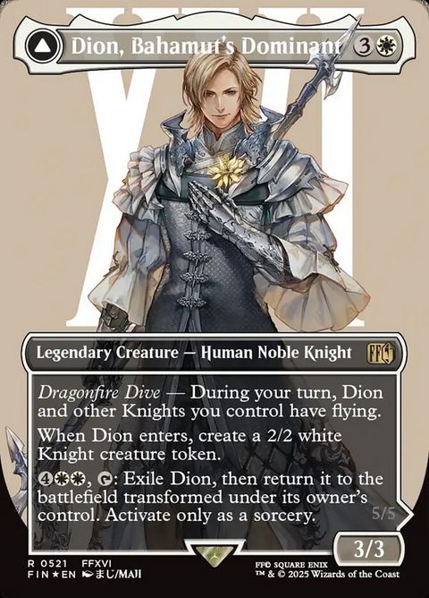 Dion, Bahamut's Dominant // Bahamut, Warden of Light (521) - Surge-Foil