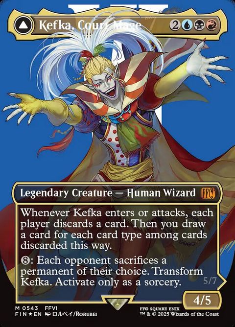 Kefka, Court Mage // Kefka, Ruler of Ruin (543) - Surge-Foil
