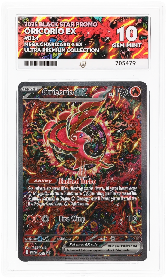 ACE 10 - ORICORIO EX - BLACK STAR PROMO - ENG - PERFECT SUB GRADE