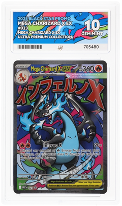 ACE 10 - MEGA CHARIZARD X EX - BLACK STAR PROMO - ENG - PERFECT SUB GRADE