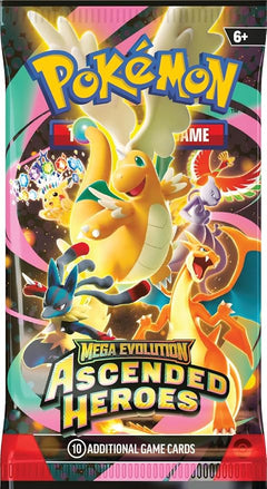 Pokémon TCG: Mega Evolution—Ascended Heroes Booster Bundle (6 Booster Packs)