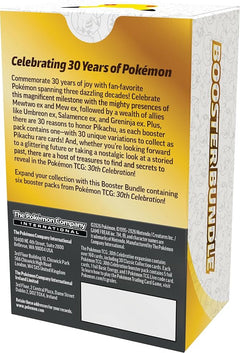 Pokémon TCG: 30th Celebration Booster Bundle (6 Booster Packs)