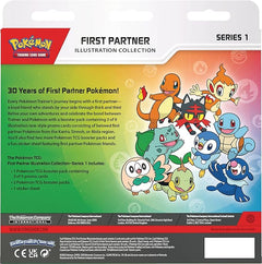 Pokémon TCG: First Partner Illustration Collection—Series 1 (3 Promo Cards, 2 Booster Packs & 1 Sticker Sheet)
