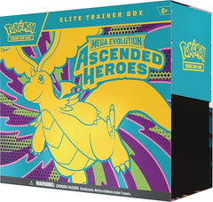 Pokémon TCG: Mega Evolution—Ascended Heroes Elite Trainer Box (1 Full-Art Promo Card, 9 Booster Packs & Premium Accessories)