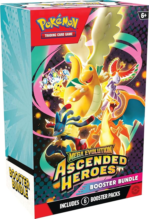 Pokémon TCG: Mega Evolution—Ascended Heroes Booster Bundle (6 Booster Packs)