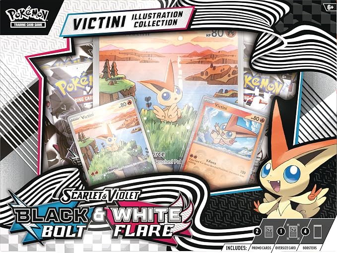 Pokémon TCG: Scarlet & Violet— Unova Victini Illustration Collection - 4 Packs