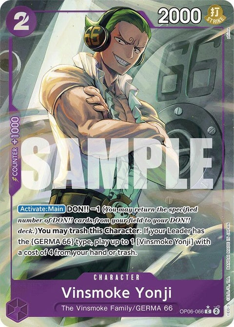 Vinsmoke Yonji (OP06-066) - Op06-066, Full Art