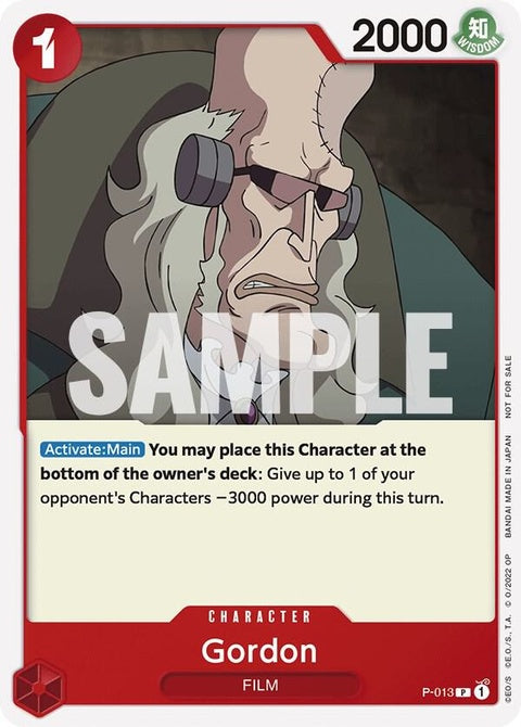 Gordon (P-013) - One Piece Film Red